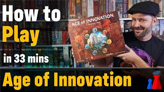 How to play Age of Innovation board game  Full teach  Visuals  Peaky Boardgamer [upl. by Vogeley]