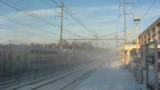 Amtrak Keystone 668 in Snow [upl. by Tris460]