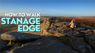 Hiking route guide Stanage Edge Peak District [upl. by Tuckie364]