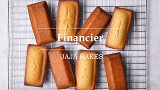 Financier  Mini French Almond Cake  Jaja Bakes [upl. by Acenom735]