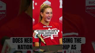 Does Nebraska volleyball use the national championship loss as motivation huskers nebraska [upl. by Enicul]