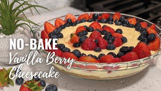 Homemade Blueberry Cheesecake No Bake [upl. by Glialentn]