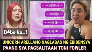 Bhie Unicorn Arellano Naglabas ng Audio recording kung Paano sya Pagsalitaan ni Toni Fowler [upl. by Burta]