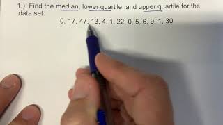 Find the Median Lower Quartile and Upper Quartile [upl. by Arramat]