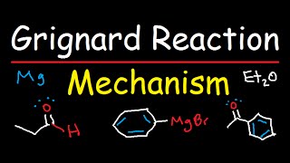 Grignard Reagent Synthesis Reaction Mechanism  Organic Chemistry [upl. by Alyled]