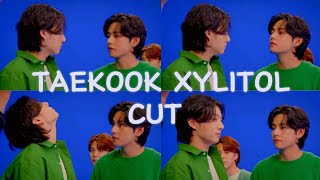 taekook XYLITOL cut  cute shots  taekook moments [upl. by Esiuqram]