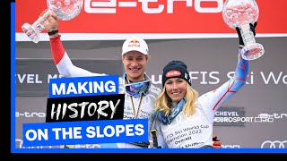 🎿 The story of Marco Odermatt amp Mikaela Shiffrin making history on the slopes  The Power Of Sport [upl. by Noimad]