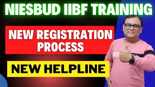 NIESBUD IIBF TRAINING NEW REGISTRATION PROCESS NEW IIBF HELPLINE NUMBER [upl. by Kcire]