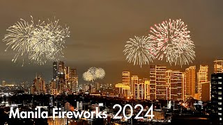 Manila New Year 2024 Fireworks as Seen Live from BGC Taguig [upl. by Entroc]