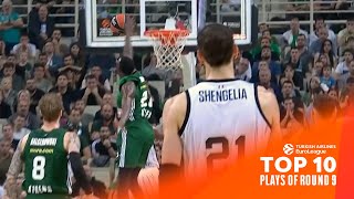 Top 10 Plays  Round 9 202324 Turkish Airlines EuroLeague [upl. by Enilehcim]