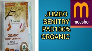 JUMBO SENITRY PADS 100 ORGANIC [upl. by Burrus199]