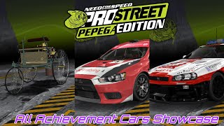 Need for Speed ProStreet Pepega Edition All Achievement Cars Showcase [upl. by Carli786]