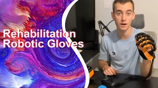 Rehabilitation robot gloves Hand Dysfunction Patient Training Device Stroke Hemiplegia [upl. by Noiroc513]