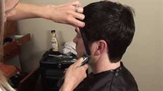 HOW TO CUT Mens Medium  Long Hair with Scissors  Hair Tutorial [upl. by Mayberry]