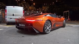 Jaguar CX75 Spectre 007  Start up Revs loading into truck [upl. by Burack]