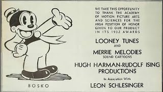 Battling Bosko  Warner Bros Looney Tunes 19311932 [upl. by Auqenahs39]