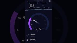 TMobile Home Internet Speed Test August 7 [upl. by Aroda]