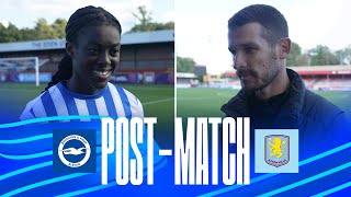 Aston Villa PostMatch  Vidosic And Agyemang React To Dramatic Win [upl. by Hgieliak]