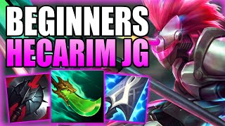 HOW TO PLAY HECARIM JUNGLE FOR BEGINNERS INDEPTH GUIDE S13  Best BuildRunes League of Legends [upl. by Czarra864]