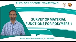 Survey of material functions for polymers 1 [upl. by Ytsirhk508]