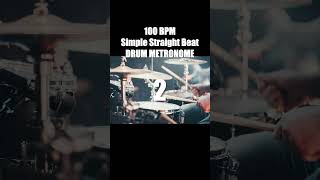 100 BPM  Simple Straight Beat  Drum Track [upl. by Franek]