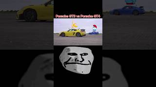 Ultimate Porsche Showdown GT3 vs GT4😈🗿🗿shorts porsche gt3 porsche gt4 drag racing [upl. by Nnazus759]