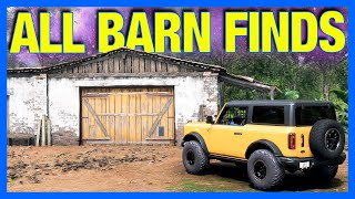 Forza Horizon 5  ALL BARN FINDS  LOCATIONS [upl. by Fortunna]