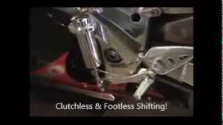 Pingel All Electric Shifter Kit Demo on Suzuki GSXR750 [upl. by Bullock526]