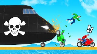 MEGA PLANE SABOTAGER vs Jelly amp Slogo In GTA 5 1v1 [upl. by Auberbach]