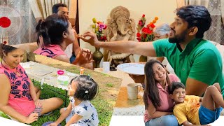 දිනීගේ ගෙදර එයාගේ අයත් එක්ක දවස් දෙකක්😍Sangeeth Dini Vlogs familyvlog [upl. by Nordek]