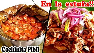 🔴COCHINITA PIBIL EN LA ESTUFA🐖✅️¿COMO HACER COCHINITA PIBIL CRIS EN LA COCINA [upl. by Nylasej]