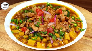 Popular Karachi Kathiawari Cholay Recipe with My Magic Masala Mix Street Style Special Chana Chaat [upl. by Adnwahsal]