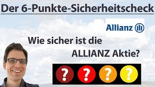 ALLIANZ Wie sicher ist die Aktie  6PunkteCheck  AktienAnalyse [upl. by Rickey]