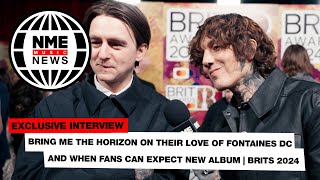 Bring Me The Horizon on their love of Fontaines DC and when fans can expect new album  BRITs 2024 [upl. by Nelie581]