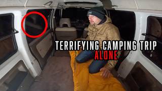 CAMPING ALONE INSIDE MY VAN at USA MOST HAUNTED FARM VERY SCARY [upl. by Notsirt]