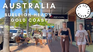 4k  Burleigh Heads Gold Coast Australia Asmr Relaxing Walk And Beach Sounds [upl. by Marlene814]