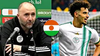 CONFÉRENCE DE PRESSE DJAMEL BELMADI ALGERIE NIGER APRES MATCH [upl. by Fulmer]