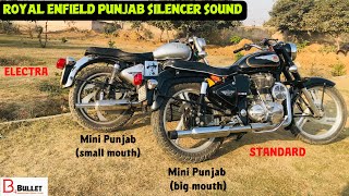 Bullet Mini Punjab Silencer small vs big mouth Sound DIFFERENCE  B 4 Bullet [upl. by Demha359]