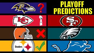 NFL Playoff Predictions 20232024 [upl. by Ardnohsed264]