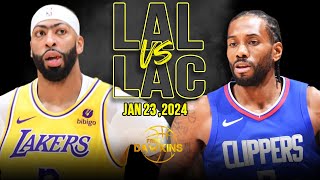 Los Angeles Lakers vs Los Angeles Clippers Full Game Highlights  January 23 2024  FreeDawkins [upl. by Viridissa42]