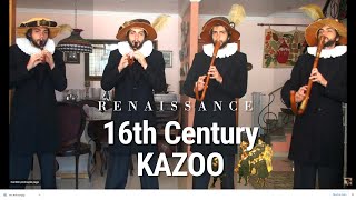 I played FOUR 16th Century KAZOOs Renaissance Italian theme [upl. by Rattan568]