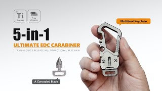 The KeySnap｜Titanium EDC Multitool Keychain Carabiner [upl. by Ahseela338]