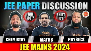 JEE 2024 Paper Discussion  30th January Shift 1  Analysis Of Paper  Detailed Solutions [upl. by Koerner]