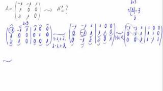 Cálculo de la matriz inversa  Método de Gauss [upl. by Sashenka]