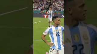 El gol de Lautaro Martinez para Argentina contra Perú por la Copa America [upl. by Rolph]