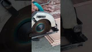 Carpenter using circular saw cutting wooden board picture  carpentry shorts [upl. by Furmark]