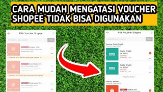 cara mengatasi voucher shopee tidak bisa digunakan  cara belanja di shopee [upl. by Atikahs]