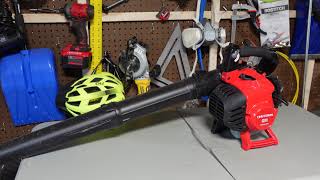 CRAFTSMAN Gas Powered Leaf Blower REVIEW  is it any good 27cc 2Cycle B235 [upl. by Perlie597]