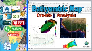 How to make bathymetry maps in ArcMap  How to make a lake bathymetric map in GIS [upl. by Annoyi428]