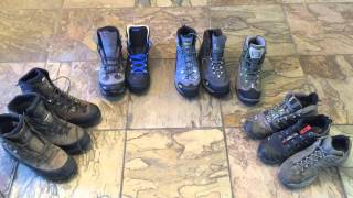 Lose Boot weight Lightweight boot options  Lowa Salomon Asolo Vasque [upl. by Lucchesi]